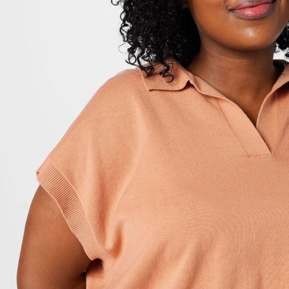 Cotton On Trendy Plus Size Cropped Polo - Picture 4 of 4